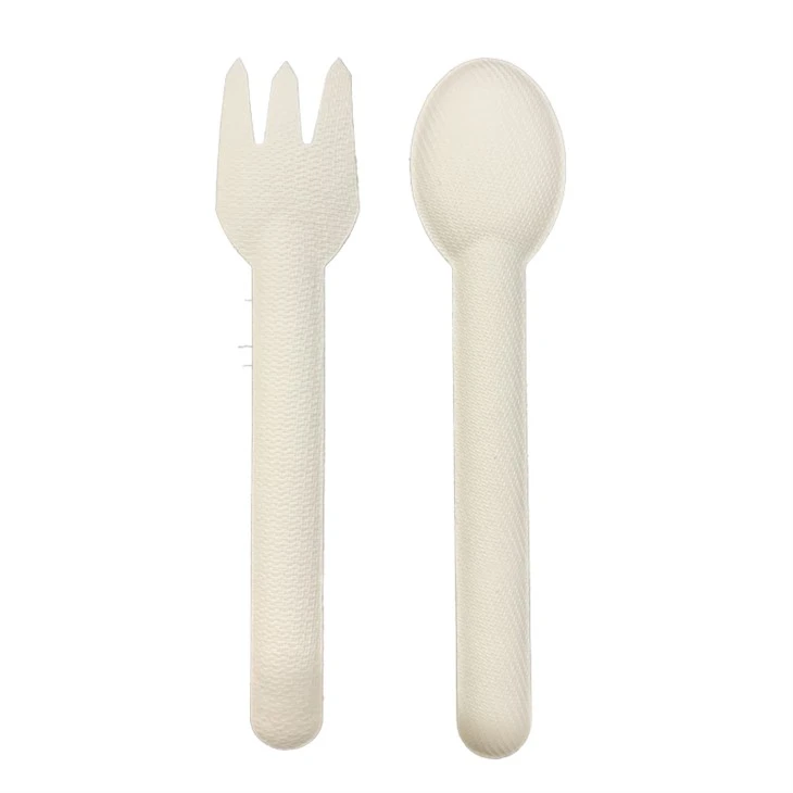 Compostable Sugarcane Bagasse Paper Cutlery Fiber Pulp