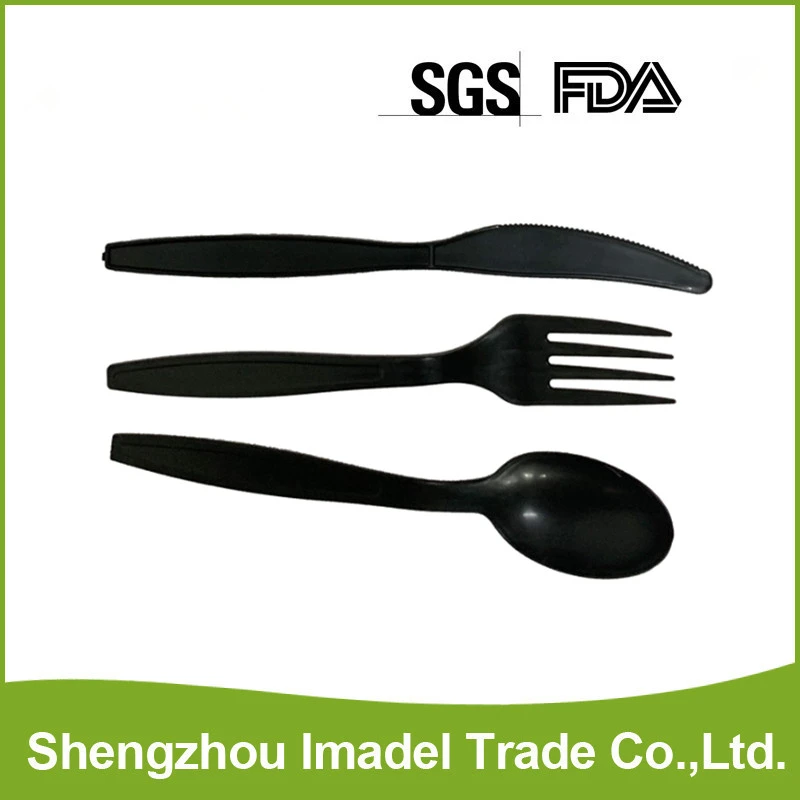 7inch PP cutlery black