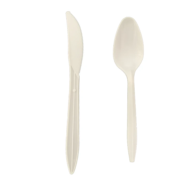 white PP cutlery