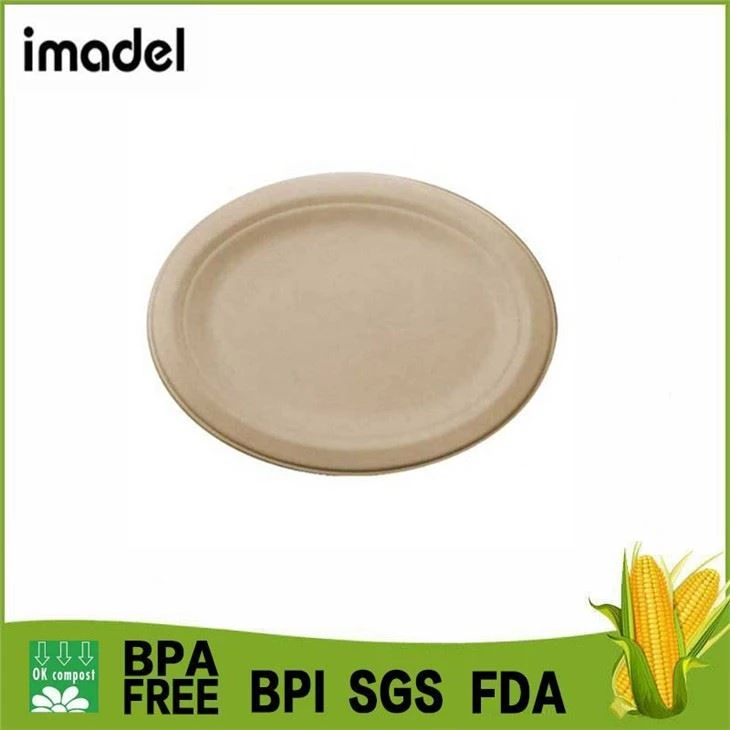 Biodegradable Sugarcane Bagasse Plates