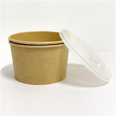 Paper Lunch Bowl Disposable With PLA Lid